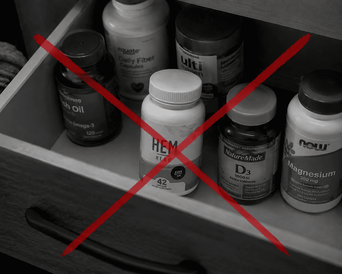 You tried Hem Hero and other vein-only supplements.